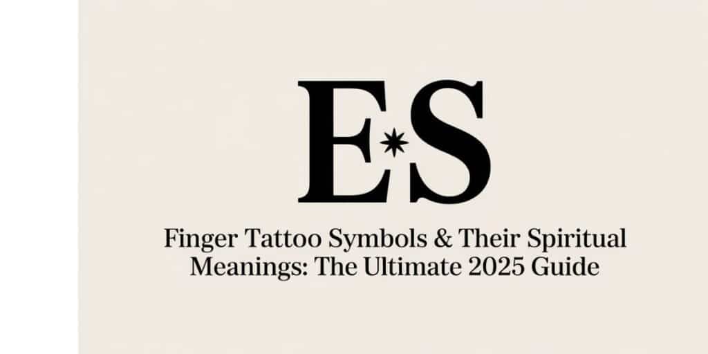 Finger Tattoo Symbols & Their Spiritual Meanings: The Ultimate 2025 Guide