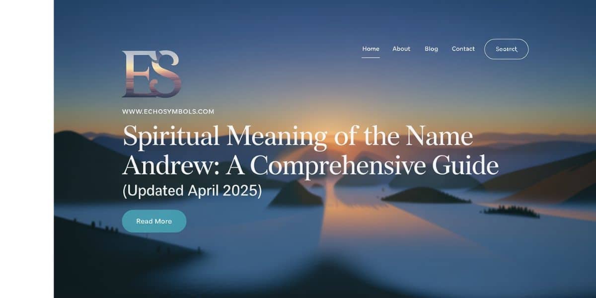 Spiritual Meaning of the Name Andrew: A Comprehensive Guide (Updated April 2025)