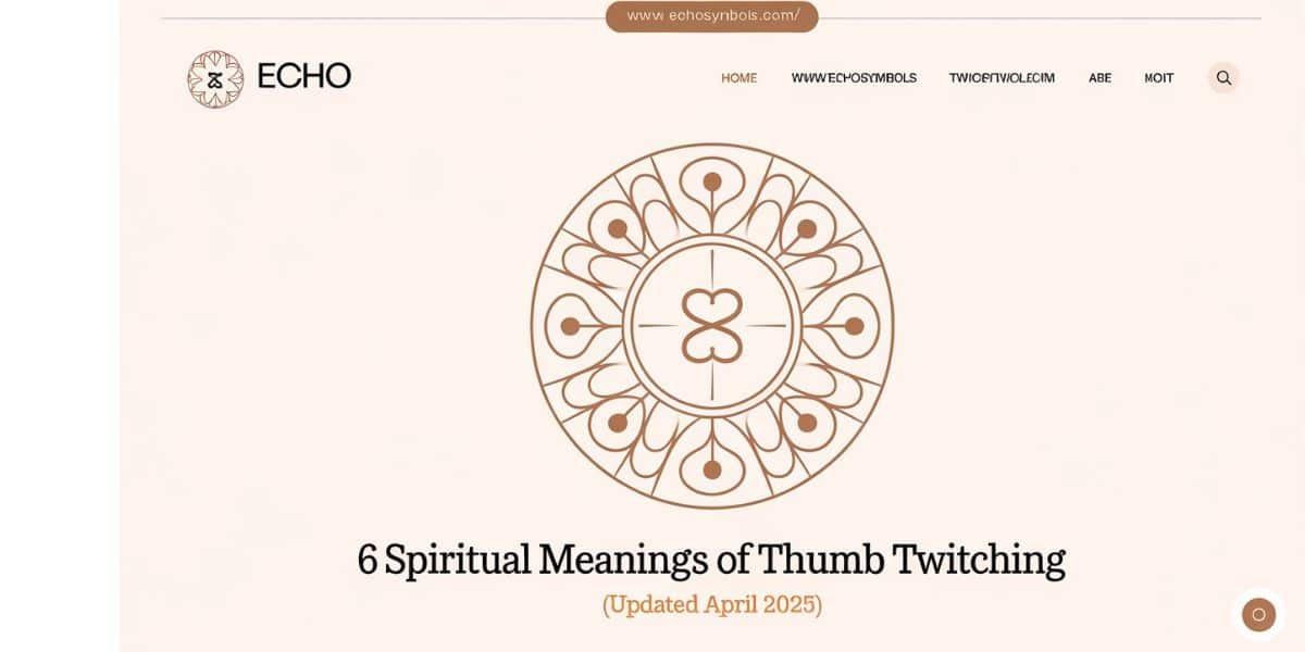 6 Spiritual Meanings of Thumb Twitching (Updated April 2025)