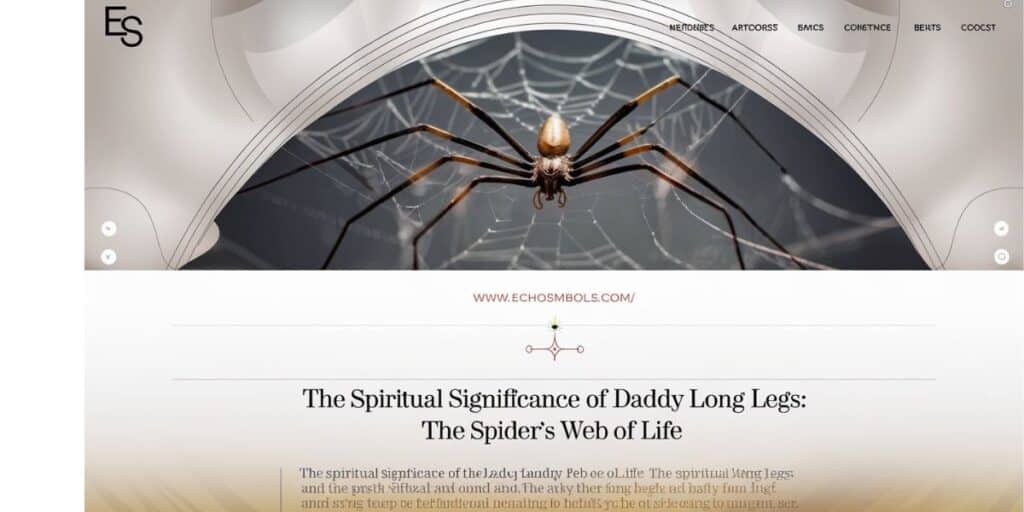 The Spiritual Significance of Daddy Long Legs: The Spider’s Web of Life