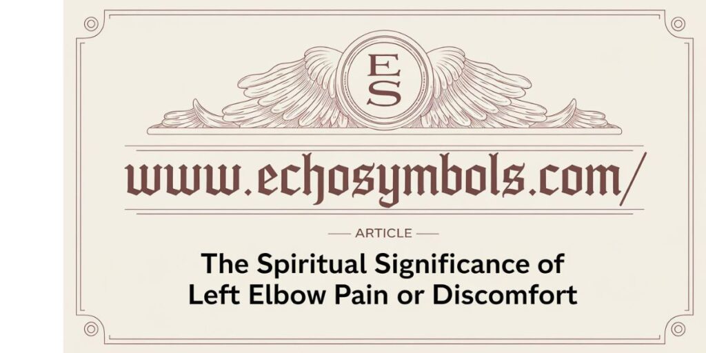 The Spiritual Significance of Left Elbow Pain or Discomfort