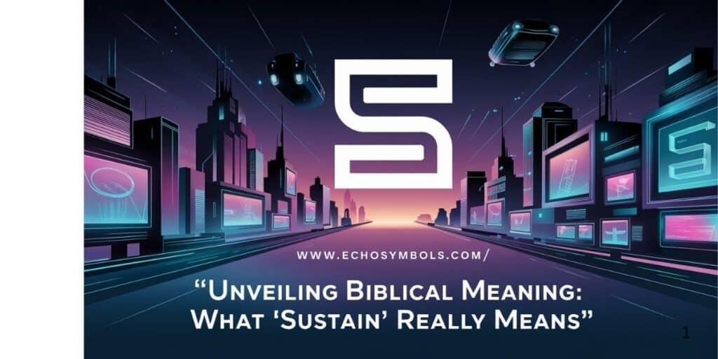 Unveiling Biblical Meaning: What ‘Sustain’ Really Means