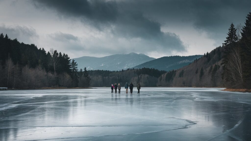 Witnessing a Frozen Lake or River