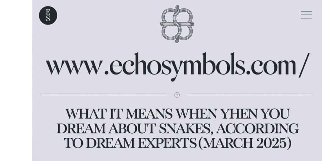 What It Means When You Dream About Snakes, According to Dream Experts(march 2025)